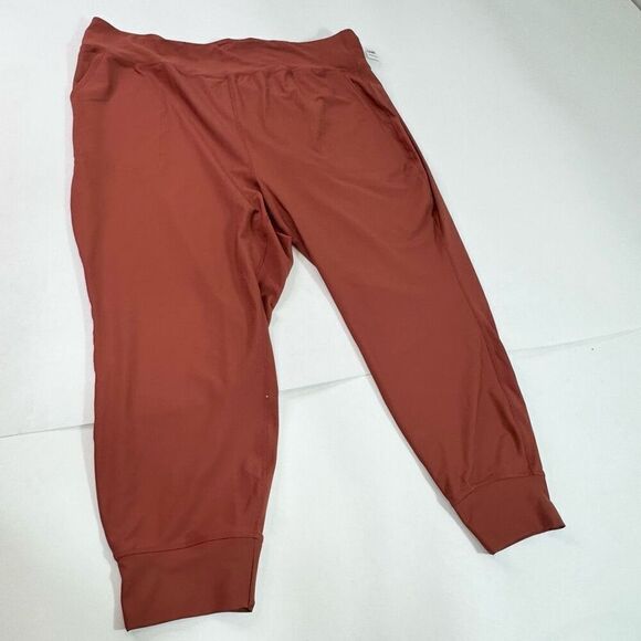 Old Navy Leggings Womens 4X Brown Solid High-Rise Go-Dry Powersoft Activewear Ne - Picture 1 of 12
